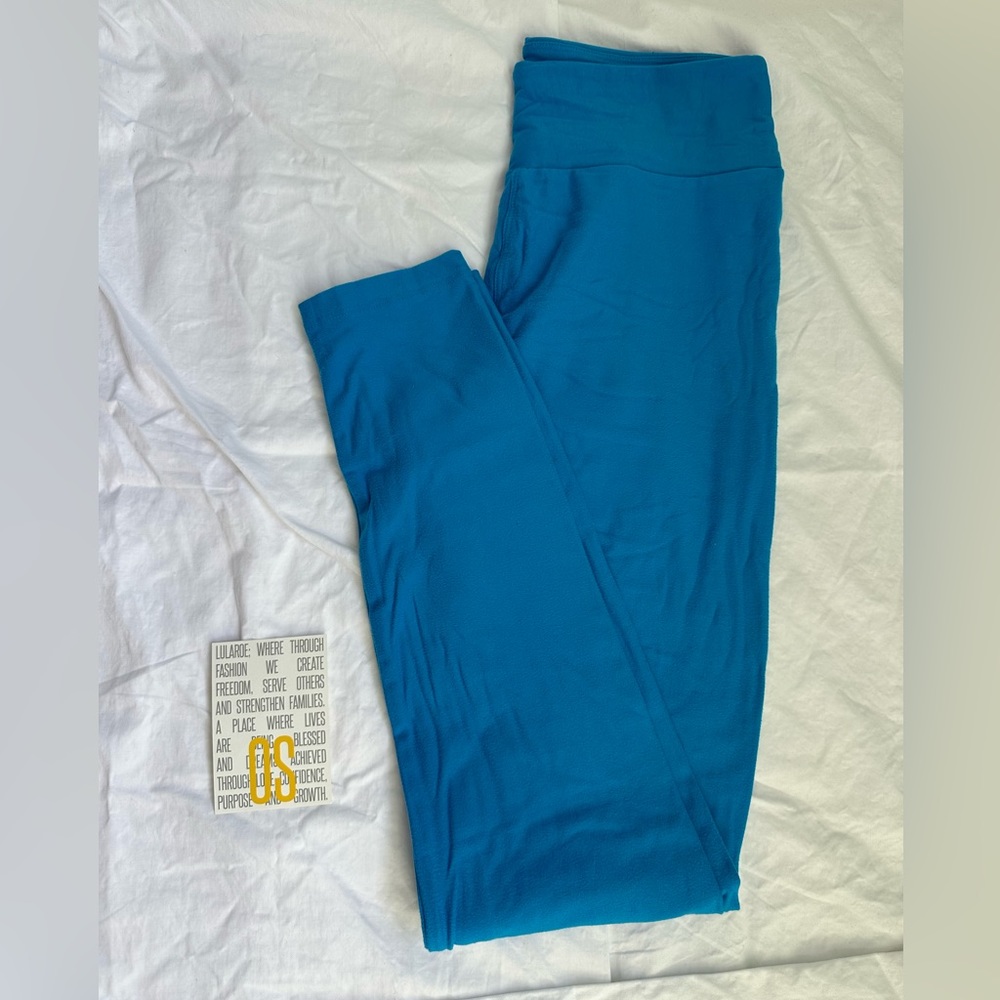 LuLaRoe One Size Leggings - Solid Blue